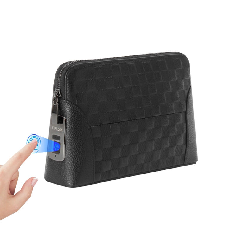 OEM ODM Fingerprint Recognition Technology Mens Clutch Bag Manufacturer