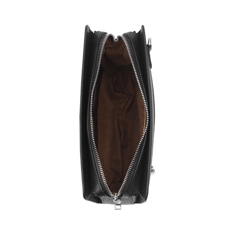 Wholesale Custom High End Fashion Men's Leather Fingerprint Clutch Bag