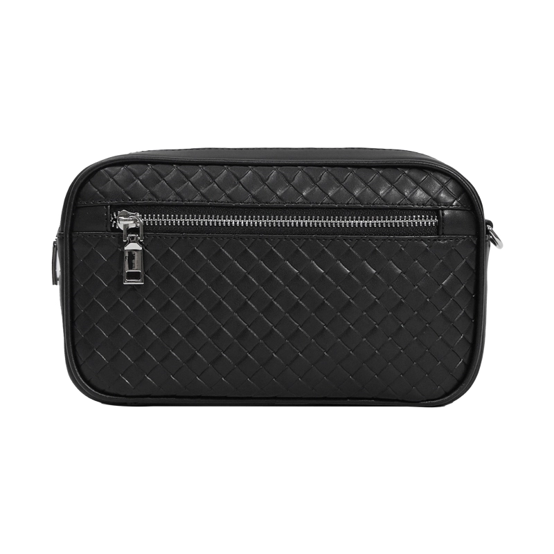 Custom Portable Black Practical Men's Soft Leather Clutch Bag Manufacturer