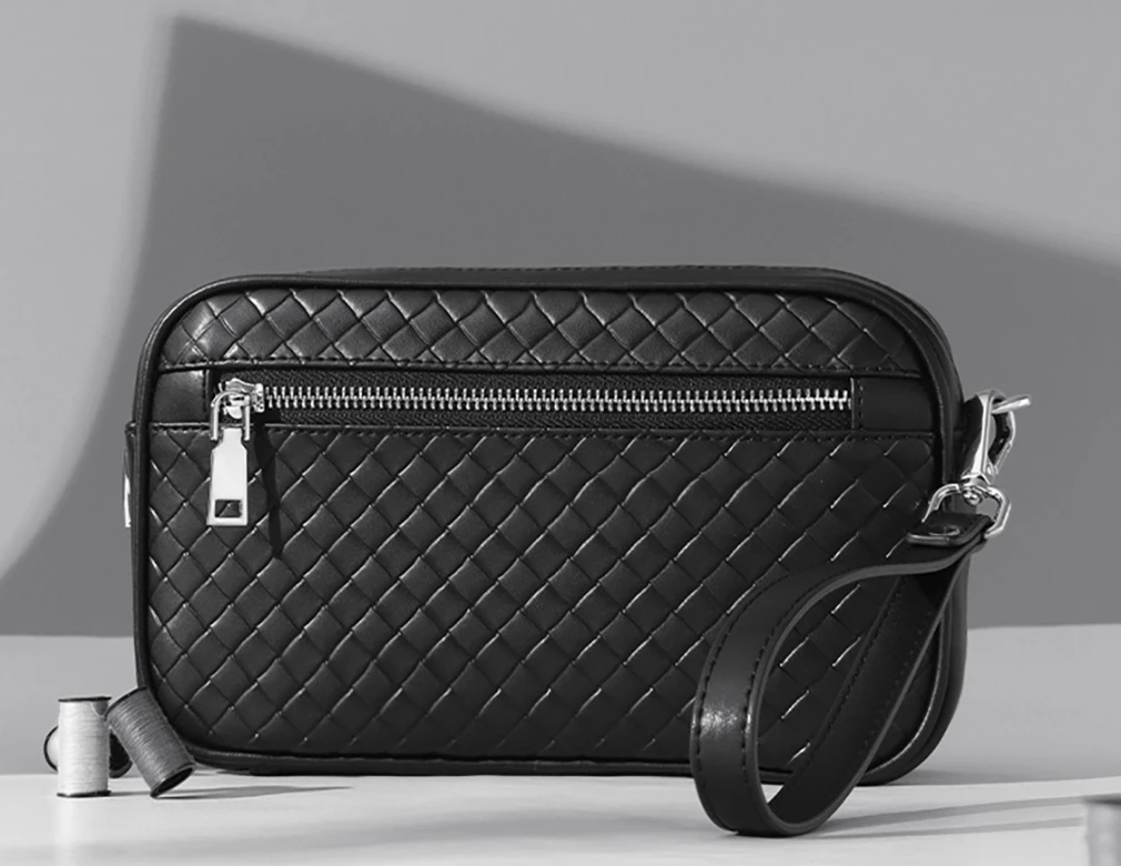 soft leather clutch bag