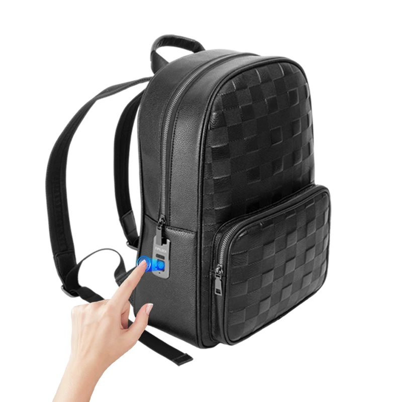 Factory Price Men's Travel Business Casual Fingerprint Backpack