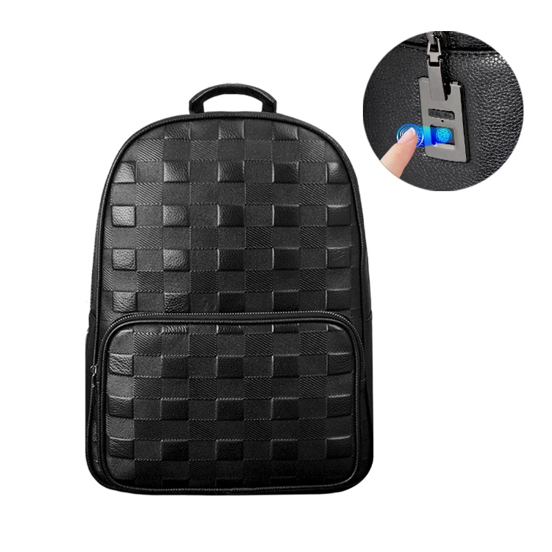 Factory Price Men's Travel Business Casual Fingerprint Backpack