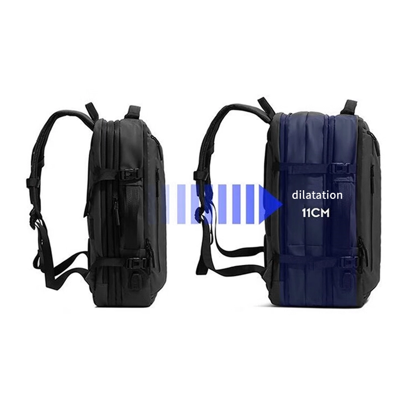 Wholesale Custom Mens Black Laptop Fingerprint Lock Backpack Manufacturer