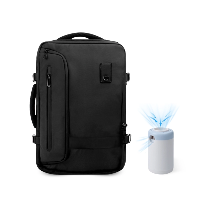 Wholesale Custom Mens Black Laptop Fingerprint Lock Backpack Manufacturer