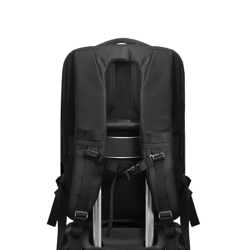 Wholesale Custom Mens Black Laptop Fingerprint Lock Backpack Manufacturer