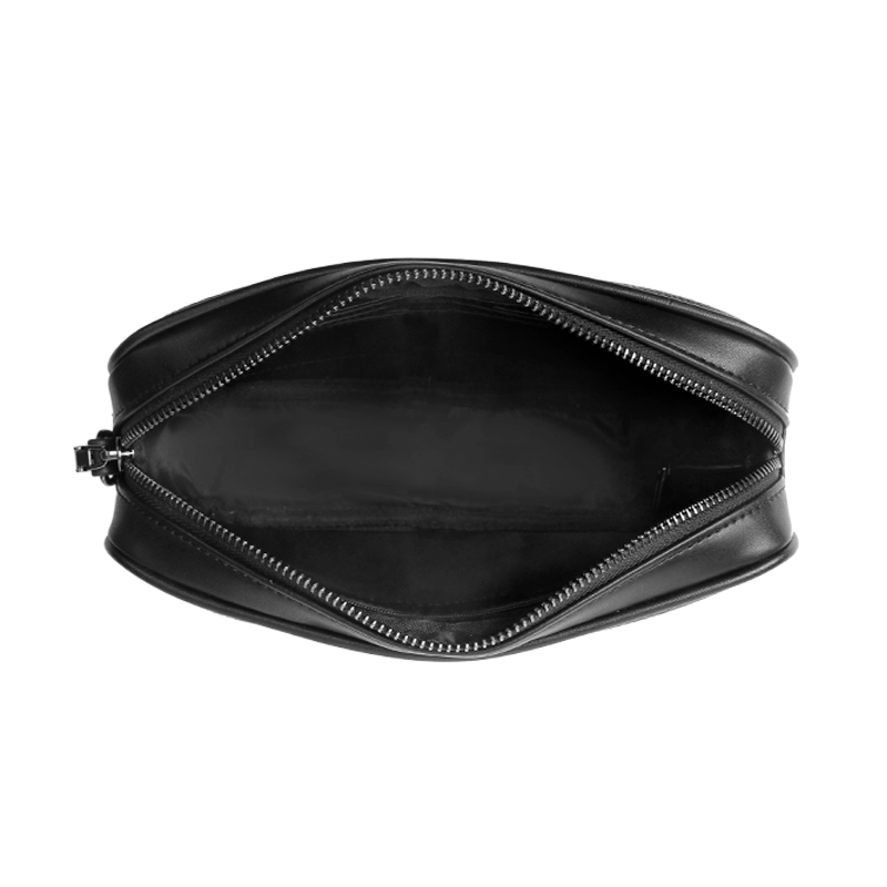 Custom Portable Mens Black Leather Business Fingerprint Clutch Bag Supplier