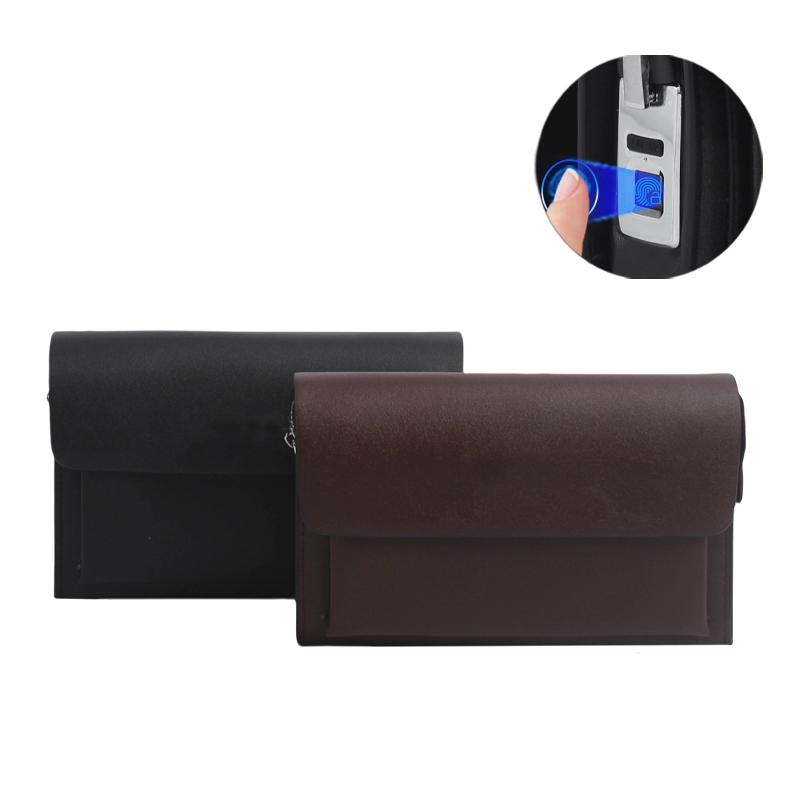 Personalised Black Brown Fingerprint Clutch Bag Supplier