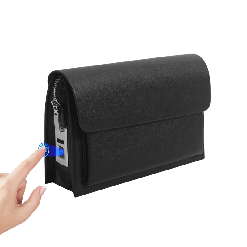 Personalised Black Brown Fingerprint Clutch Bag Supplier