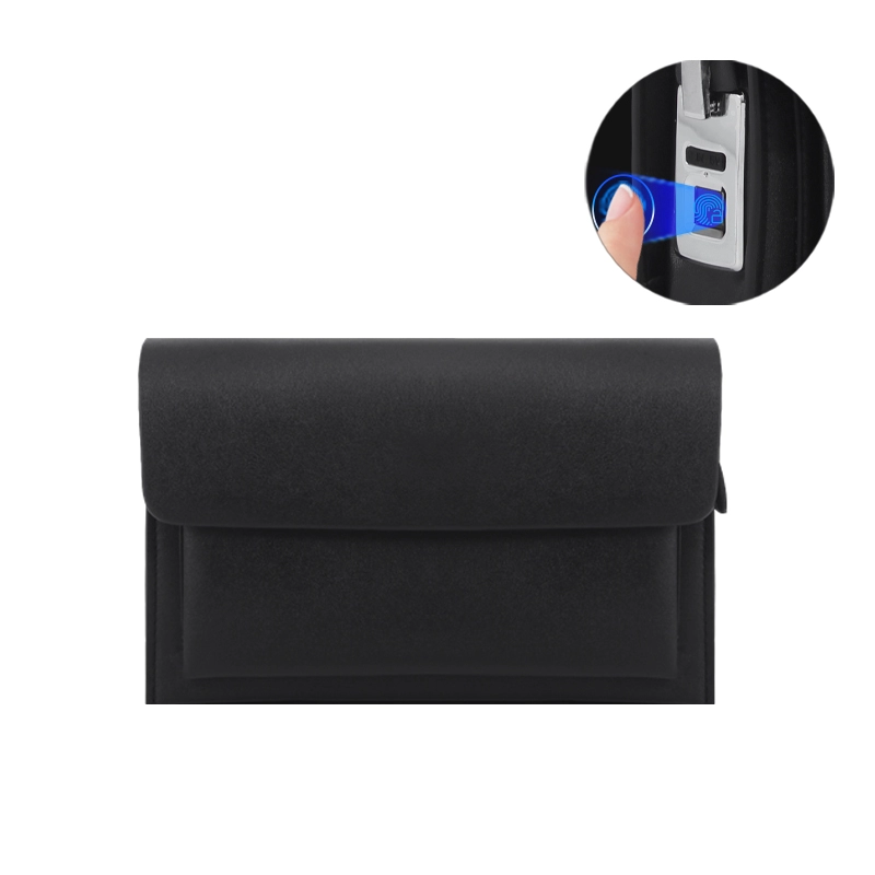 Personalised Black Brown Fingerprint Clutch Bag Supplier