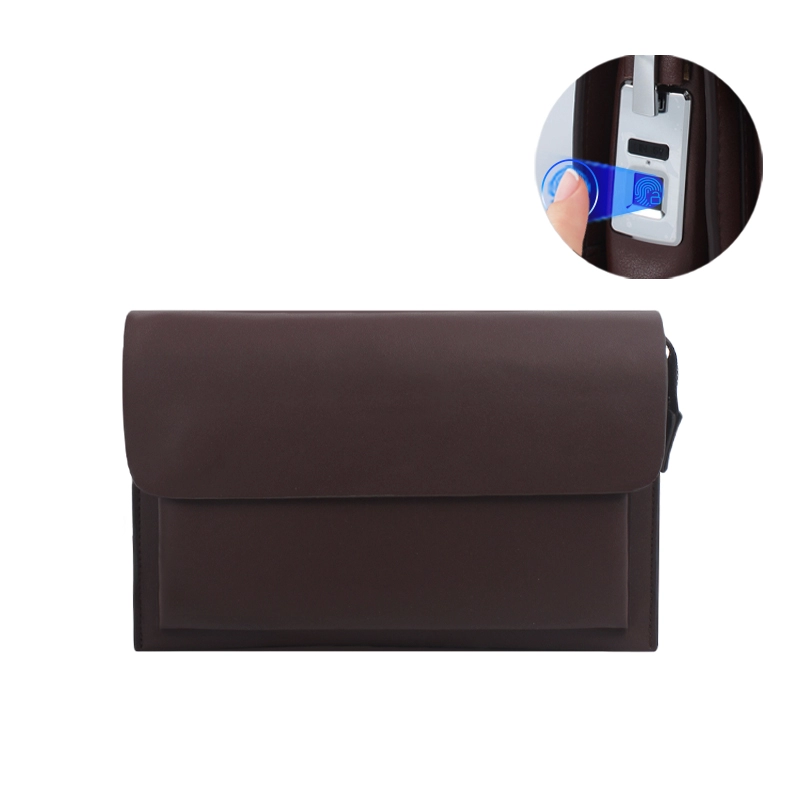 Personalised Black Brown Fingerprint Clutch Bag Supplier