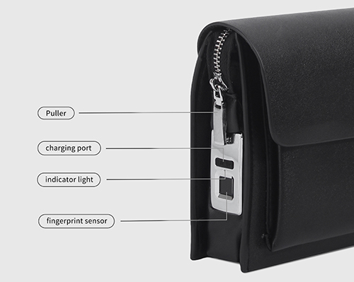 personalised fingerprint clutch bag