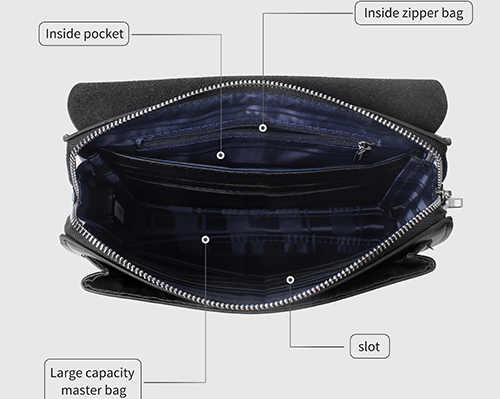 personalised fingerprint clutch bag