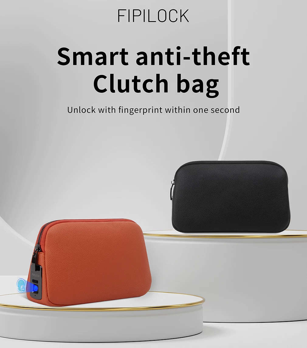 anti theft clutch bag