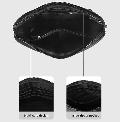 mens anti theft clutch bag