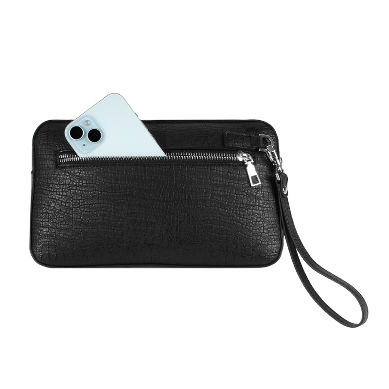 Customized Mens Business Fingerprint Lock Clutch Bag China Manufacturer