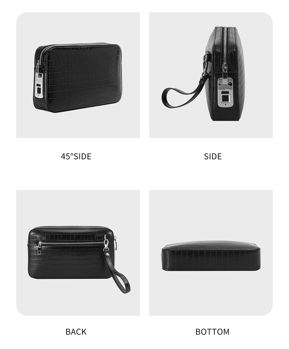Portable black clutch bag Portable black clutch bag